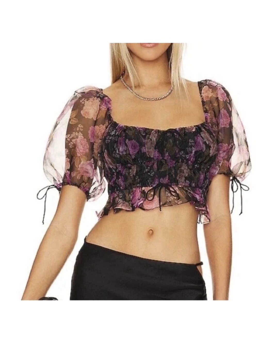 For Love and Lemons Sunshine Crop Top